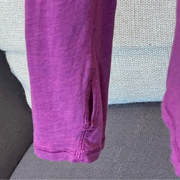 Lululemon Women's Yogini 5 Year Long Sleeve Tee Heathered Regal Plum - Picture 6 of 9